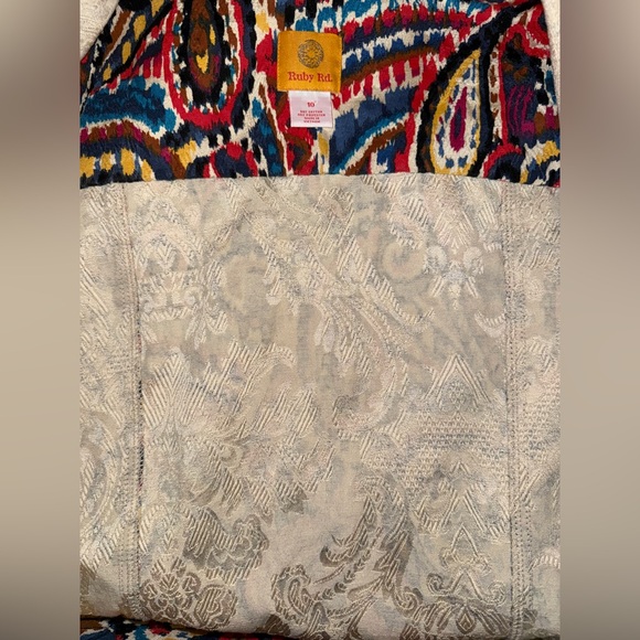 Ruby Rd. Colorful Paisley Print Jacket - Picture 3 of 8